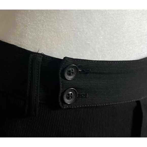 Vertigo Paris Wool Blend Black Pencil Skirt Work Wear Formal Luxury Vintage US 8 - Picture 5 of 8